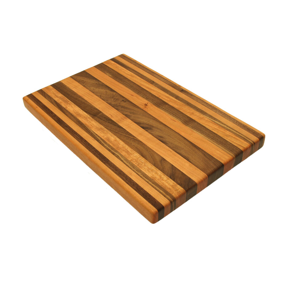 Cherry and Walnut Edge Grain Cutting Board 18x12